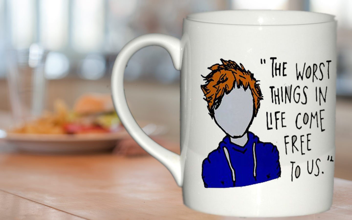 ed Sheeran The A Team Lyric Cartoon mug