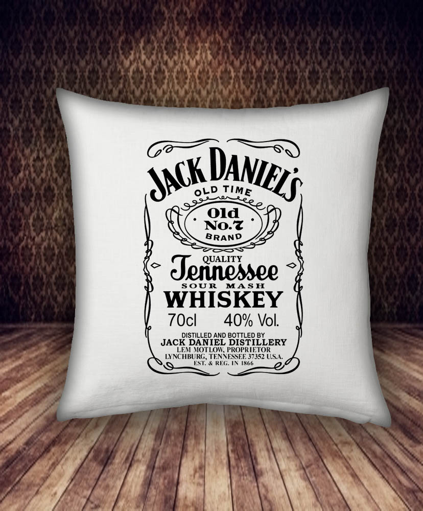 jack daniels logo pillow case