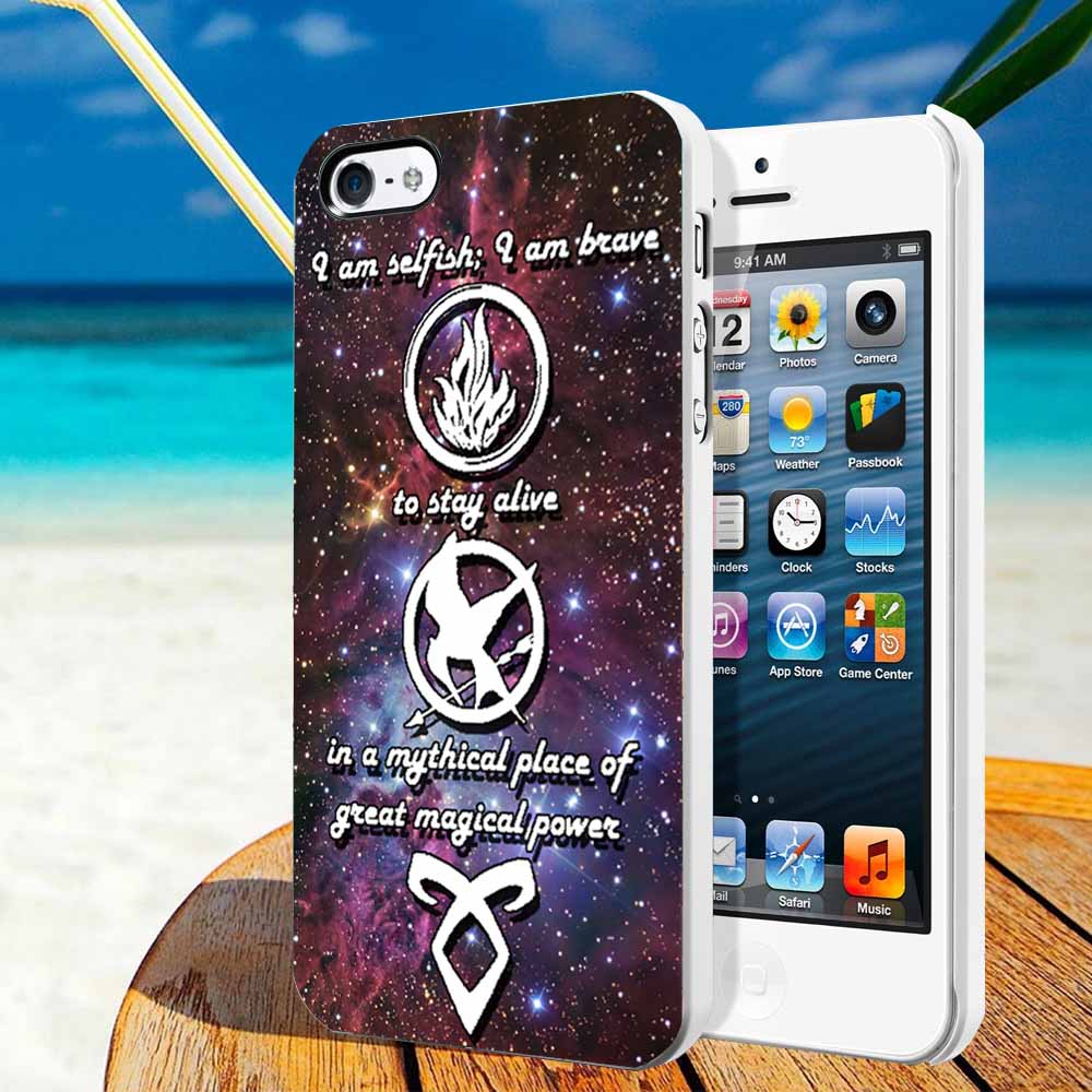 Divergent, mortal instrument, and hunger game phone cases
