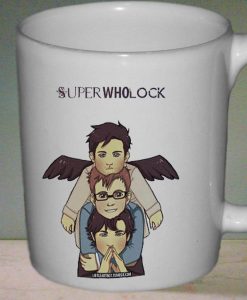 Superwholock Sherlock Holmes supernatural mug gift custom mug ceramic mug