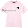 yin and yang logo pink Tshirt