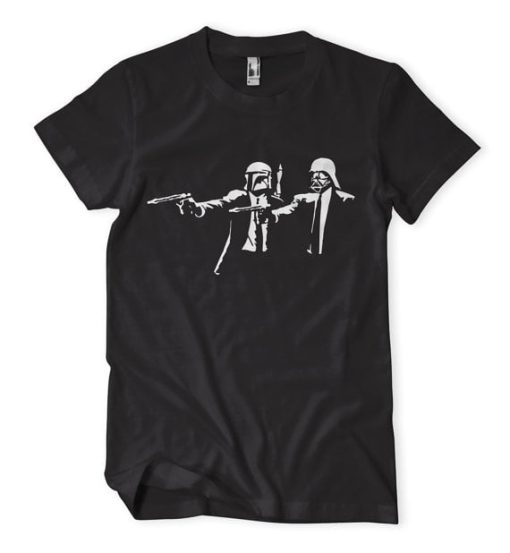 Banksy Star Wars Pulp Fiction tshirt