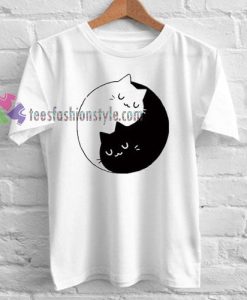 Yin Yang Cats Kittens T-shirt gift