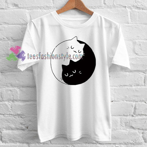 Yin Yang Cats Kittens T-shirt gift