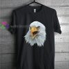 Eagle face simple t shirt