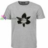 Flower in Grey t shirt