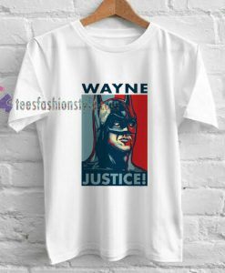 wayne justice league t shirt