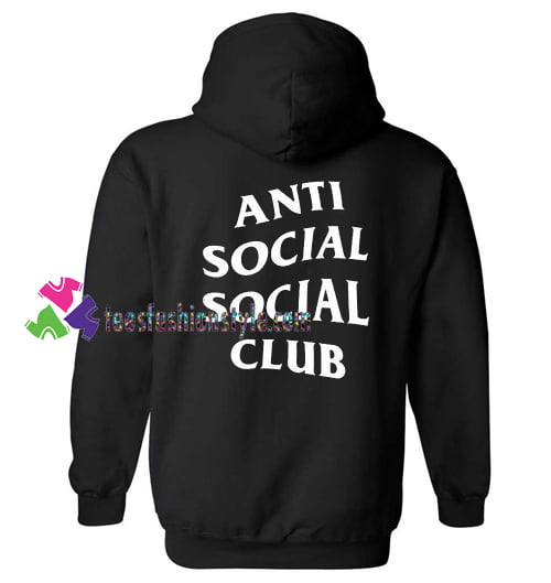 Antisocial Social Club Back Hoodie gift cool tee shirts cool tee shirts for guys