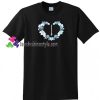 Goth Rose Heart T Shirt gift tees unisex adult cool tee shirts