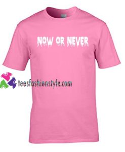Now Or Never Melted T Shirt gift tees unisex adult cool tee shirts