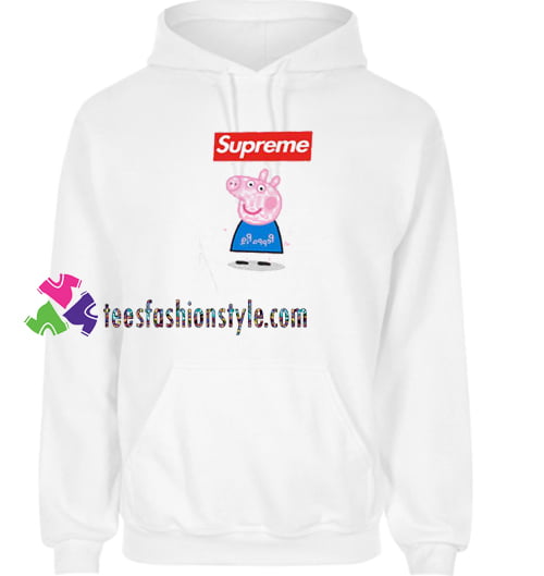 Supreme Box Blue Peppa Pig Hoodie gift cool tee shirts cool tee shirts for guys