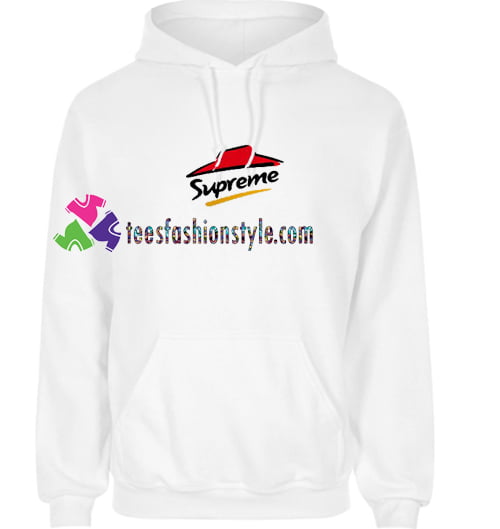 Supreme x Pizza hut logo Hoodie gift cool tee shirts cool tee shirts for guys