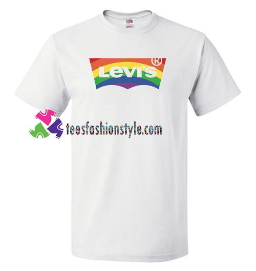 Levis Rainbow T Shirt gift tees unisex adult cool tee shirts