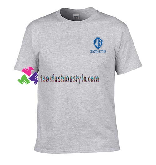 Warner Bros Construction T Shirt gift tees unisex adult cool tee shirts