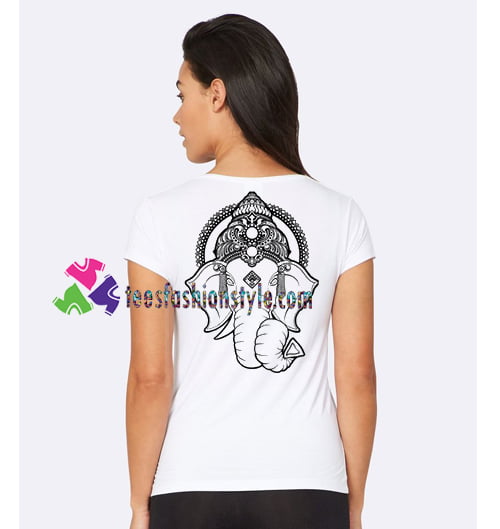 Ganesha Back T Shirt gift tees unisex adult cool tee shirts