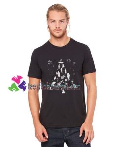 Harry Potter Christmas Tree Silhouette T Shirt gift tees unisex adult cool tee shirts