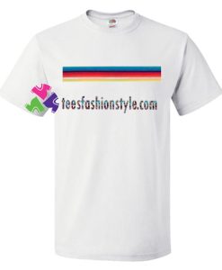 Rainbow Striped T Shirt gift tees unisex adult cool tee shirts