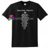 Think Hippie Thoughts T Shirt gift tees unisex adult cool tee shirts