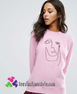 Arty Face Sweatshirt Gift sweater adult unisex cool tee shirts