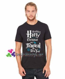 Wish You A Harry Christmas And A Magical New Year Harry Potter Shirts gift tees unisex adult cool tee shirts
