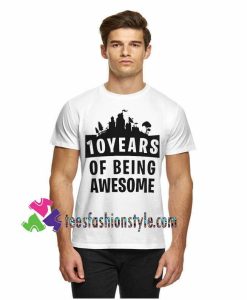 10th Birthday, Countdown, Of Being Awesome, Girls and Boys Shirt Youth