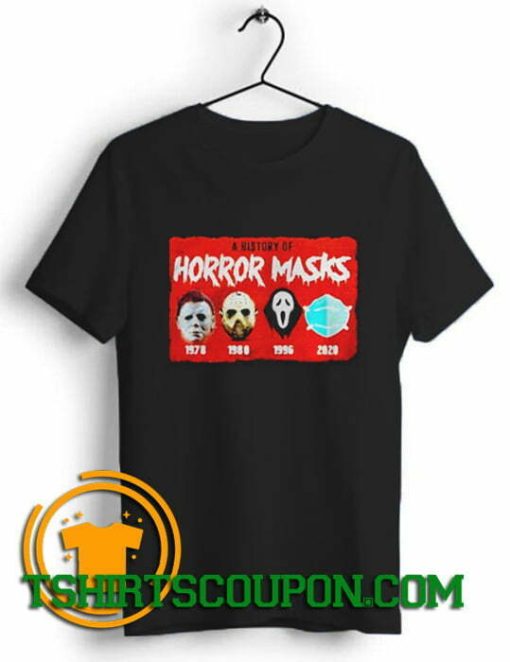 A history of horror masks Halloween Unique trends tees shirts