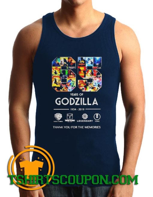 65 years of Godzilla thank you for the memories Tank Top
