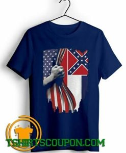 Mississippi And American Flag Unique trends T-Shirt