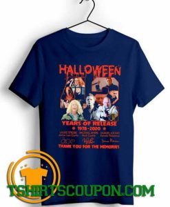 Halloween 42 years of Release trends tees shirts