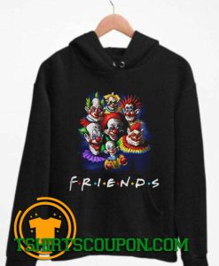Halloween Scary Clowns Drawing Friends Hoodie By Tshirtscoupon.com