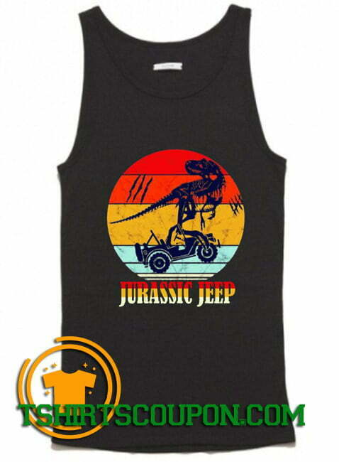 Jurassic Jeep Vintage Halloween 2020 Tank Top By Tshirtscoupon.com