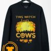 This Witch Loves Guinea Cows Pumpkin Halloween Sweatshirt