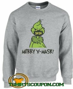 Funny Grinch x mask Christmas Sweatshirt